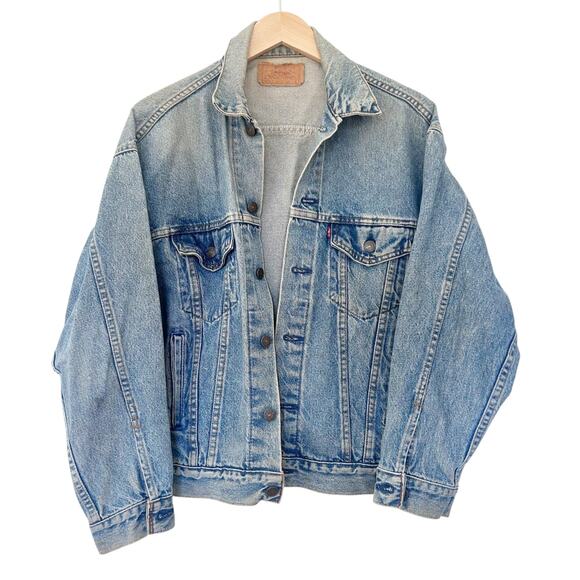 Vintage 70s Levi's Denim Trucker Jacket Jean Jacket Sz S - Picture 1 of 8